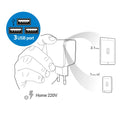 7772 - Home Charger Certificado 3 puertos USB 220v Negro - Image 2