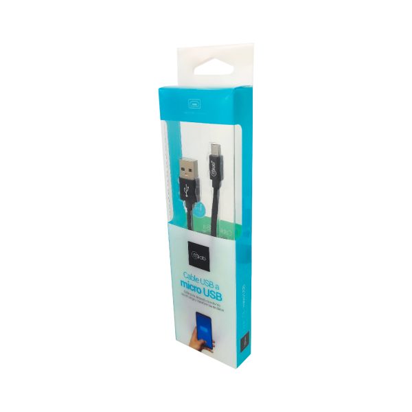 7774 - Cable USB a micro USB Negro - Image 2