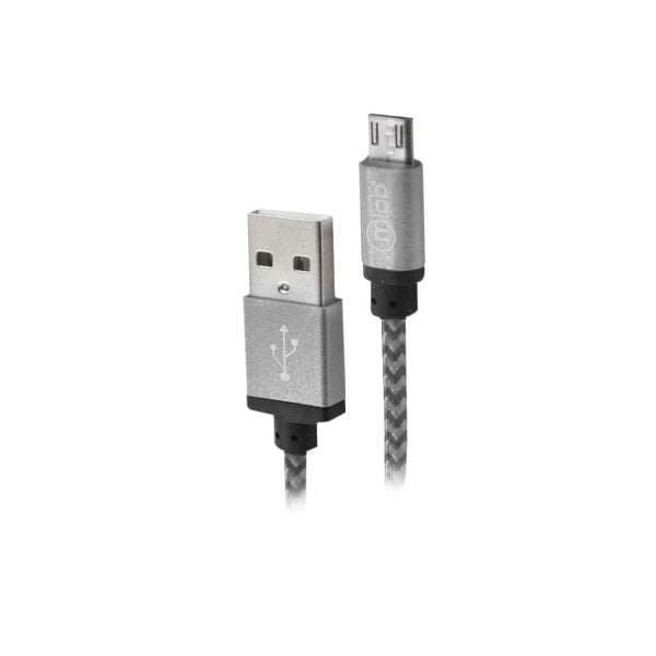 7775 - Cable USB a micro USB Plateado