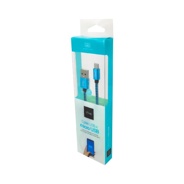 7777 - Cable USB a micro USB Azul - Image 2