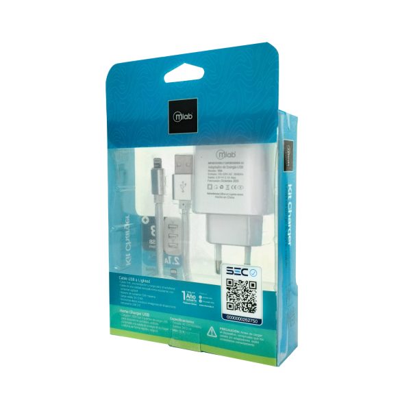 7899 - Kit Cargador Certificado 220v 2 en 1 + Cable Lightning - Image 5