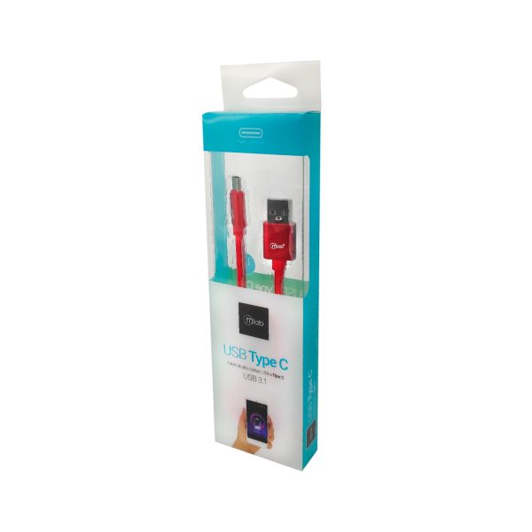 8006 - Cable USB a Tipo C Rojo - Image 2