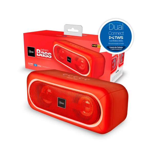 8908 - Parlante Extrem Bass - TWS Red - Image 4