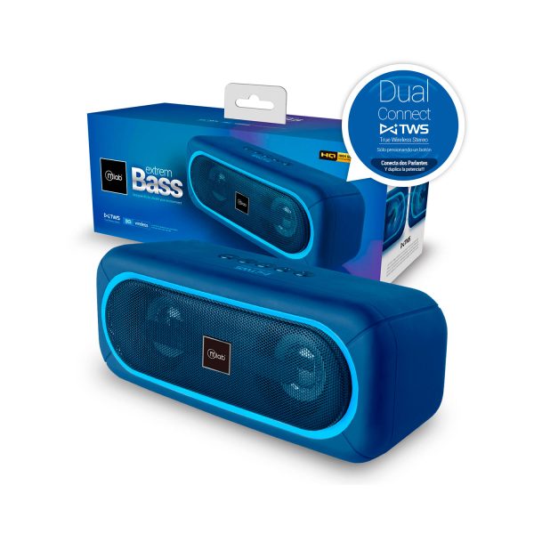 8909 - Parlante Extrem Bass - TWS Blue - Image 4