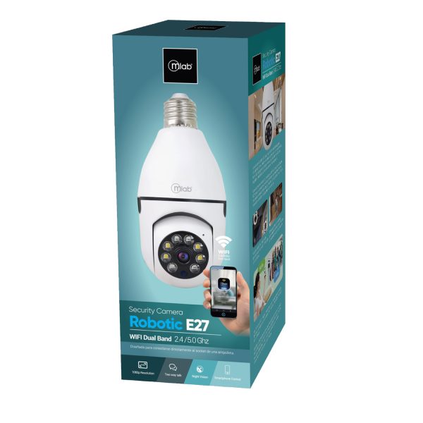 9258 - Security Cam Robotic E27 WIFI Dual Band 2.4 / 5.0 Ghz - Image 5