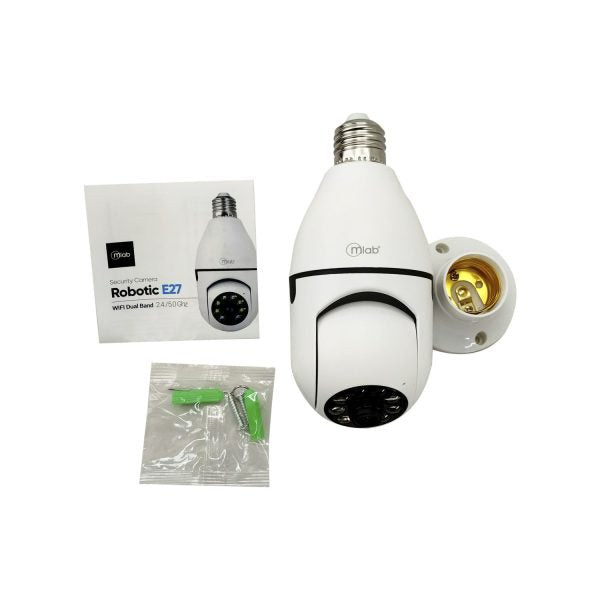 9258 - Security Cam Robotic E27 WIFI Dual Band 2.4 / 5.0 Ghz - Image 4