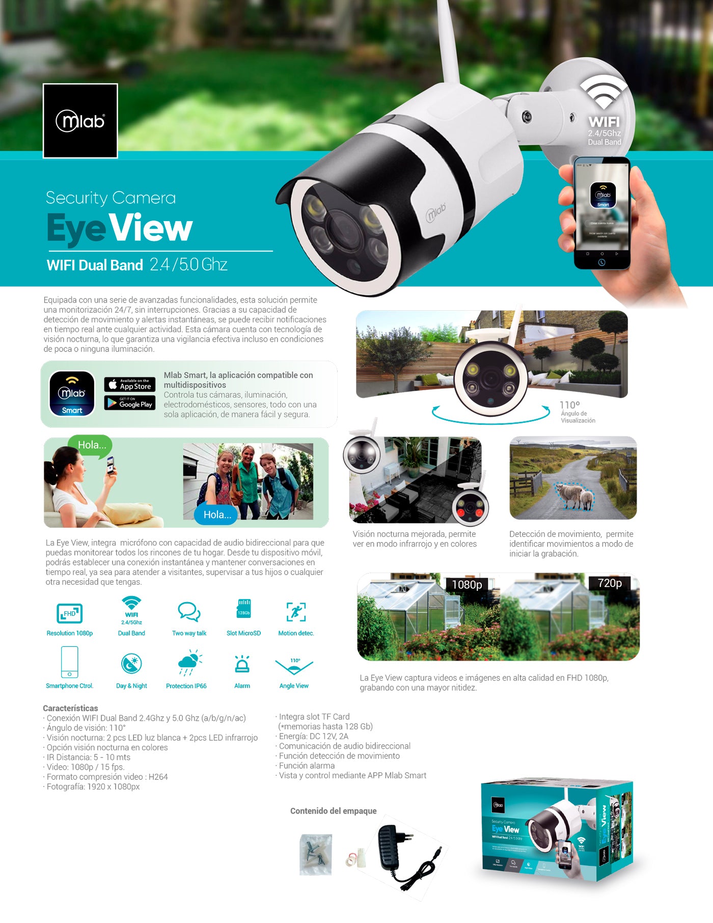 9260 – Security Cam Eye View WIFI Dual Band 2.4 / 5.0 Ghz