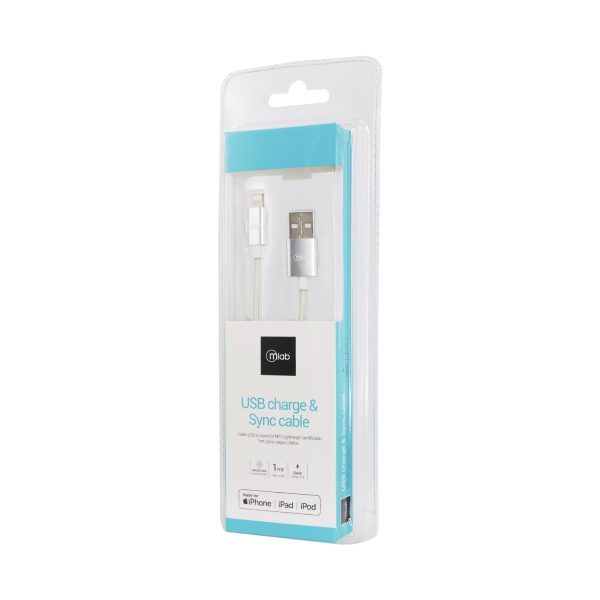 9262- Cable Certificado Lightning a USB Silver - Image 3