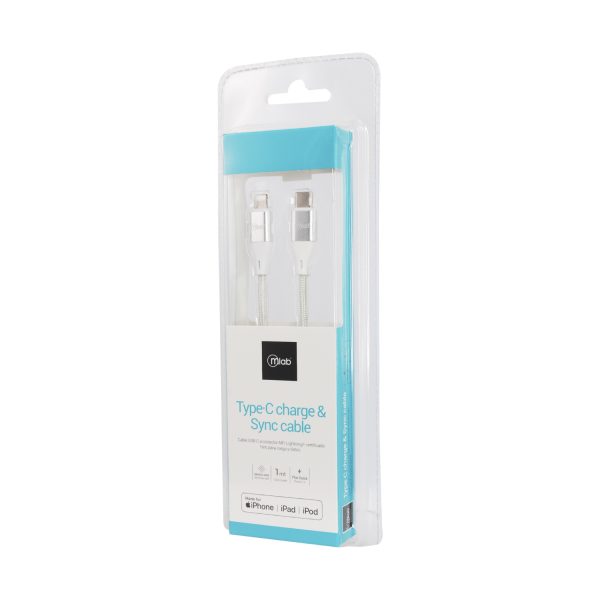 9264- Cable Certificado Lightning a Tipo C Silver - Image 3