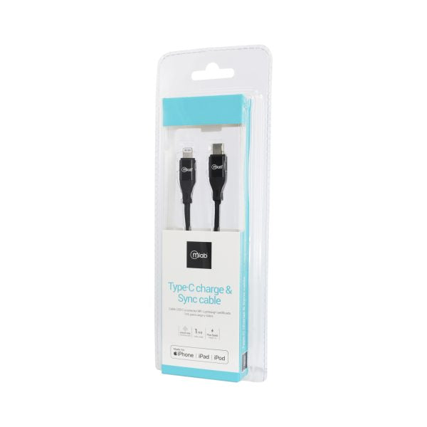 9265- Cable Certificado Lightning a Tipo C Black - Image 3