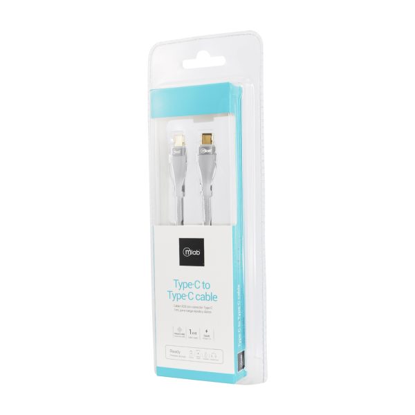 9266- Cable tipo C a Tipo C Silver - Image 2