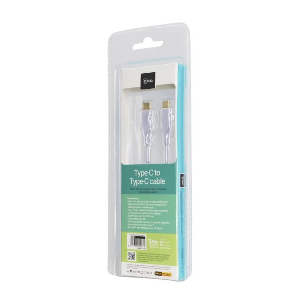 9266- Cable tipo C a Tipo C Silver - Image 3