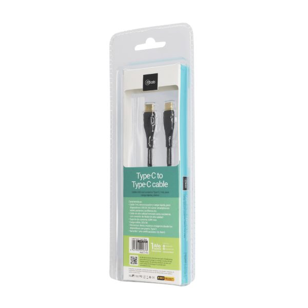 9267- Cable tipo C a Tipo C Black - Image 3