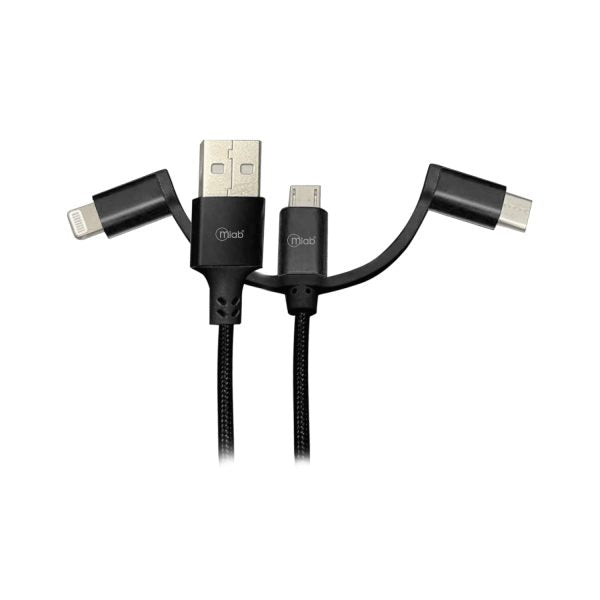 9269- Cable Certificado USB 3 en 1 multi connector Black