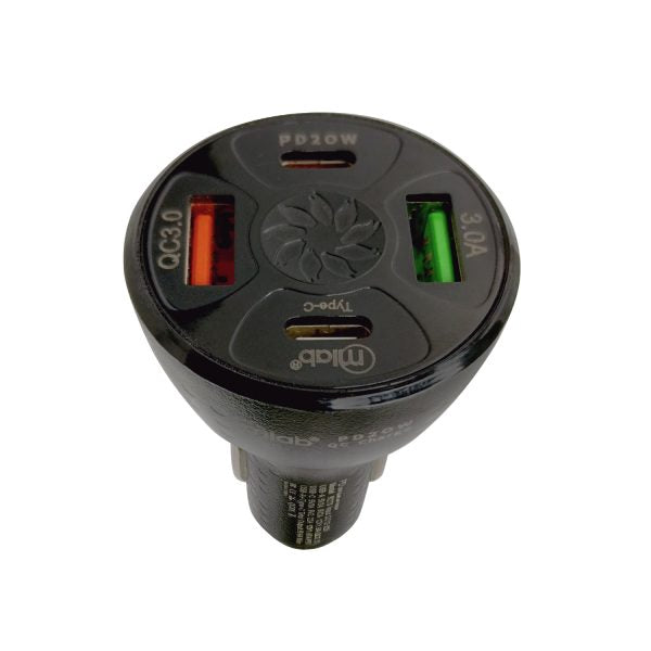 9273- Cargador 12V-32V, 4 Puertos , USB 3.0 y PD - Image 4