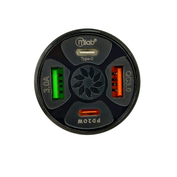 9273- Cargador 12V-32V, 4 Puertos , USB 3.0 y PD - Image 5