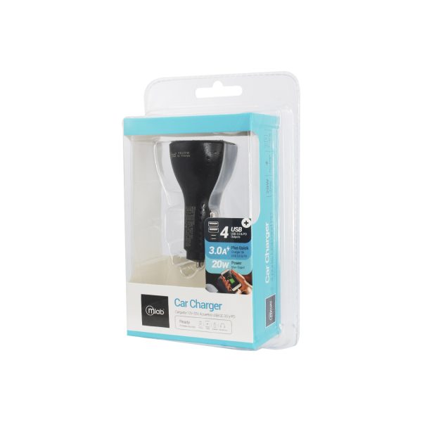 9273- Cargador 12V-32V, 4 Puertos , USB 3.0 y PD - Image 2