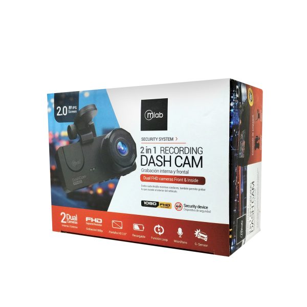 9317 - Cámara Auto DVR FHD, 2 Cámaras Front 1080p/Inside 720p - Image 3