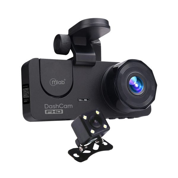 9318 - Cámara Auto DVR FHD, 3 Cámaras Front 1080p/ Inside 720p / Back 720p