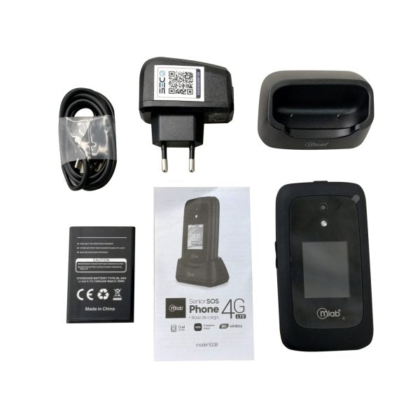 9338 -Telefono Senior Shell 4G SOS, doble pantalla  2,8"- 1,77" con base de carga - Image 11