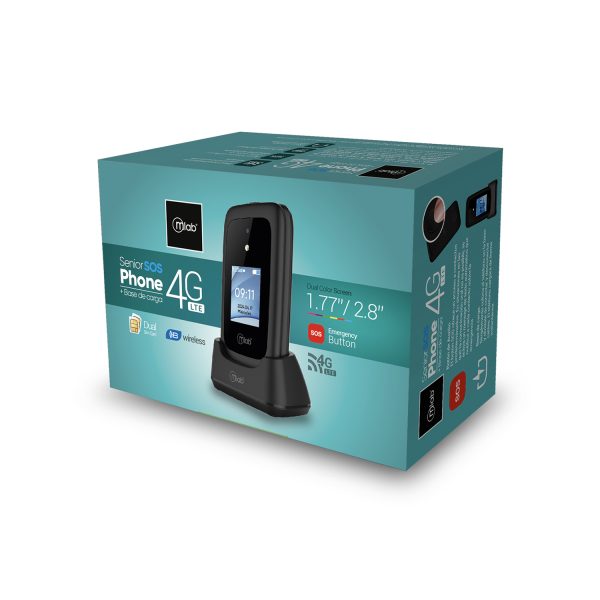 9338 -Telefono Senior Shell 4G SOS, doble pantalla  2,8"- 1,77" con base de carga - Image 10