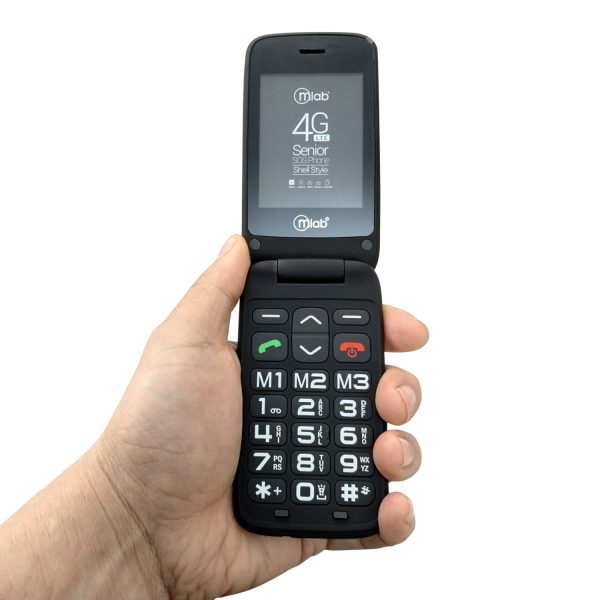 9338 -Telefono Senior Shell 4G SOS, doble pantalla  2,8"- 1,77" con base de carga - Image 3