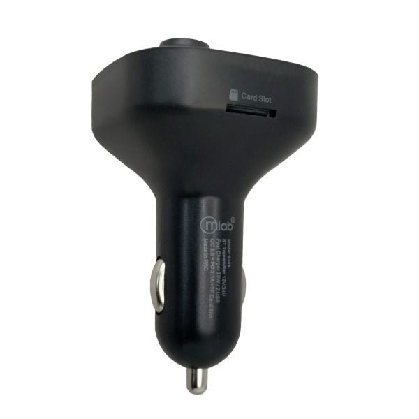 9349 - MLAB Transmisor FM BT 12V-24V + Cargador Rápido 20W 2USB QC3.0 + PD 3.1A + MSD - Image 8