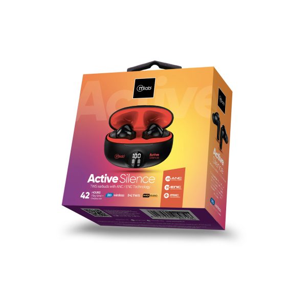 9363 - ActiveSilence TWS earbuds with ANC / ENC Technology - Rojo - Image 3