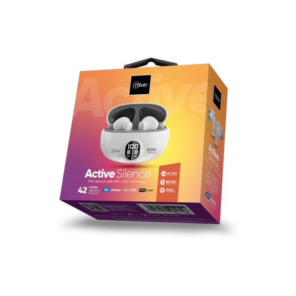 9364 - ActiveSilence TWS earbuds with ANC / ENC Technology - Blanco - Image 3