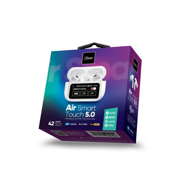 9368 - Mlab Audífonos TWS ANC + ENC Air-Smart Touch Screen Pro 5.0 - Image 9