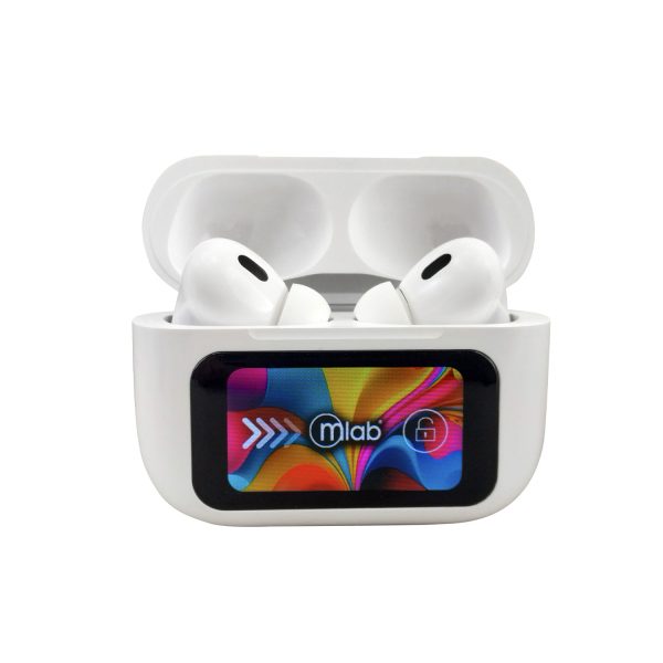 9368 - Mlab Audífonos TWS ANC + ENC Air-Smart Touch Screen Pro 5.0 - Image 5