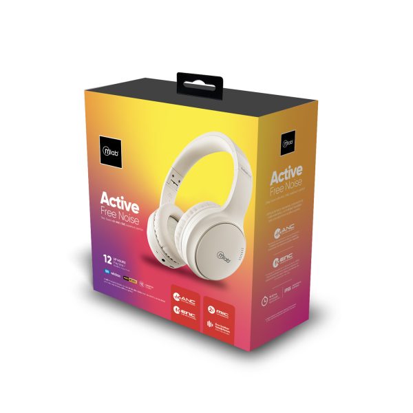 9375 - Audífono ANC + ENC Bluetooth Type C - Active Free Noise white - Image 7