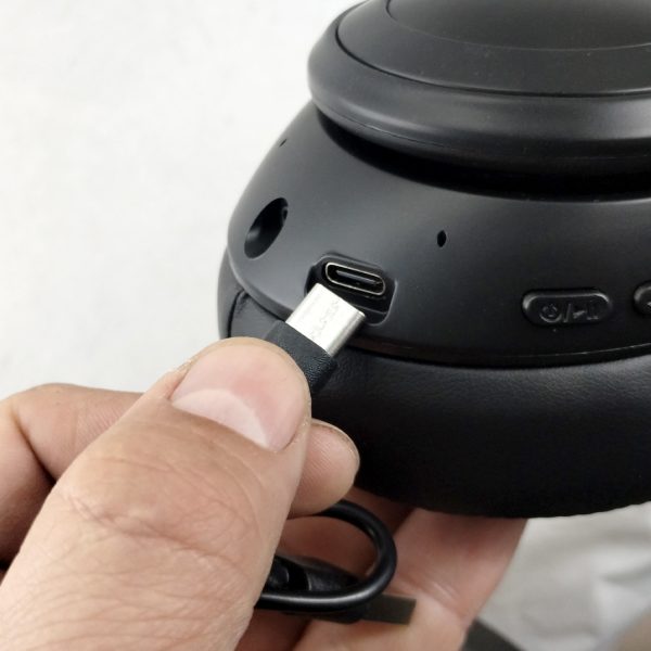 9376 - Audífono ANC + ENC Bluetooth Type C - Active Silence Studio  black - Image 8