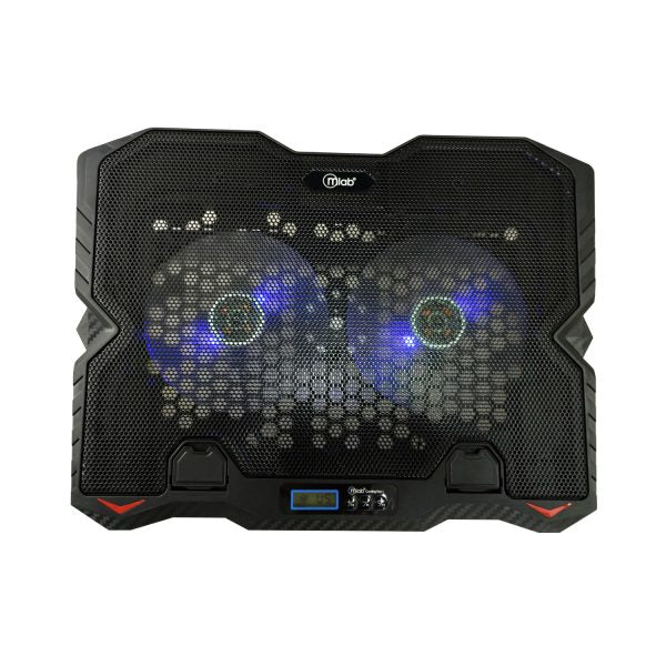 9382 - Mlab base ventilador notebook Two Big Fan 12,5 LCD Display Speeder - Image 2