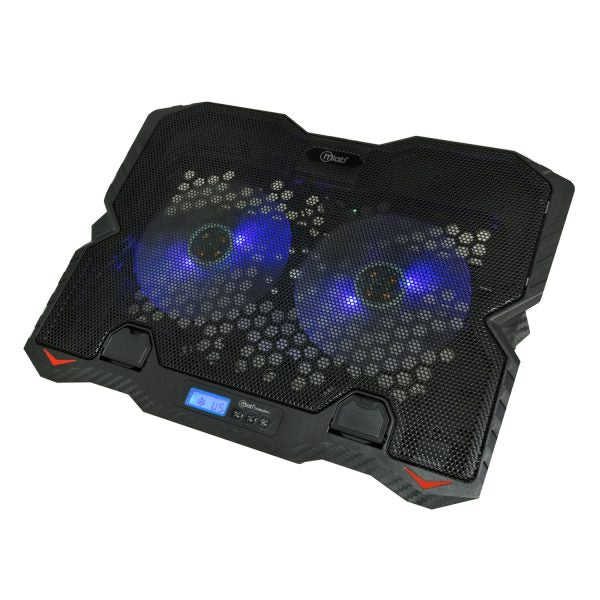 9382 - Mlab base ventilador notebook Two Big Fan 12,5 LCD Display Speeder - Image 3