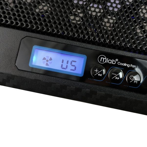 9382 - Mlab base ventilador notebook Two Big Fan 12,5 LCD Display Speeder - Image 4
