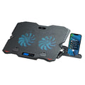 9382 - Mlab base ventilador notebook Two Big Fan 12,5 LCD Display Speeder