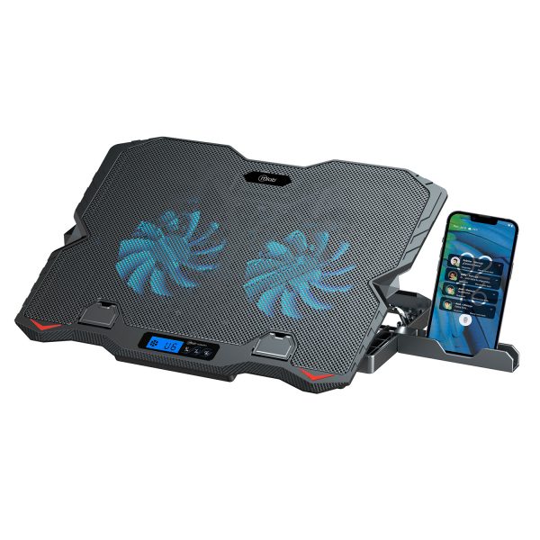 9382 - Mlab base ventilador notebook Two Big Fan 12,5 LCD Display Speeder