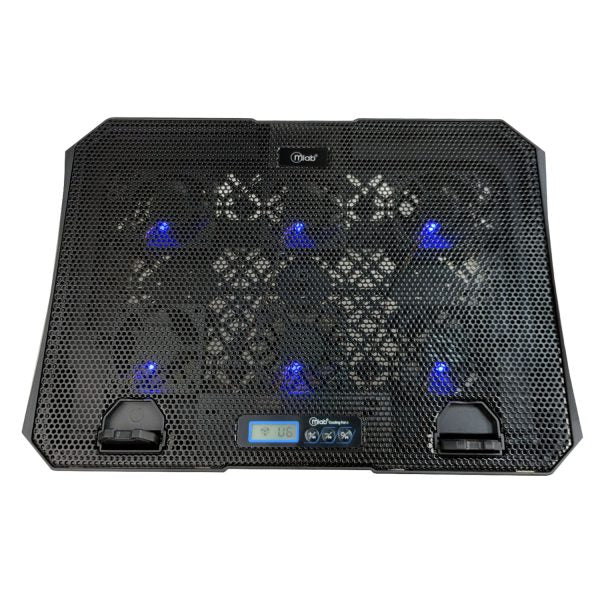 9383 - Mlab base ventilador notebook Six Fan 60 LCD Display Speeder - Image 2