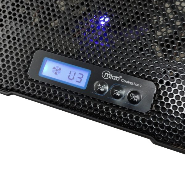 9383 - Mlab base ventilador notebook Six Fan 60 LCD Display Speeder - Image 3
