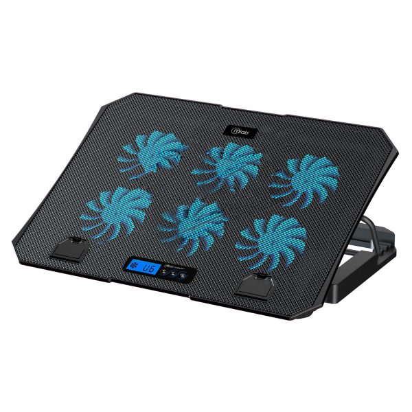 9383 - Mlab base ventilador notebook Six Fan 60 LCD Display Speeder
