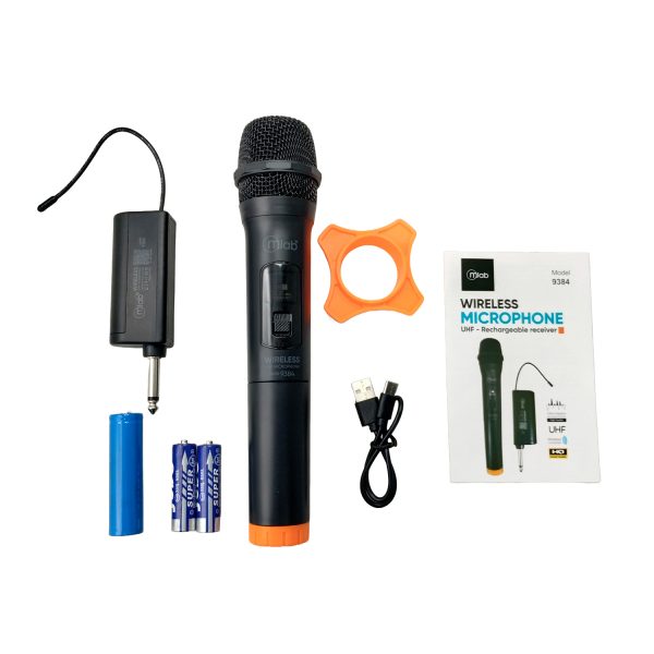 9384- Mlab microfono inalámbrico UHF portátil recargable - Image 4