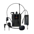 9385- Mlab micrófono portátil inalámbrico UHF 2 en 1, cintillo + lavalier, recargable