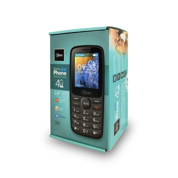 9387 -Teléfono Senior Bar 4G SOS,  2,4"- Black - Image 8