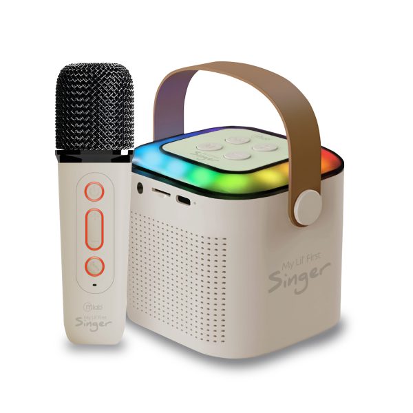 9391 - Mlab karaoke My Lil First Singer con luz RGB 1 micrófono inalámbrico Black