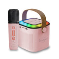 9392 - Mlab karaoke My Lil First Singer con luz RGB 1 micrófono inalámbrico Pink
