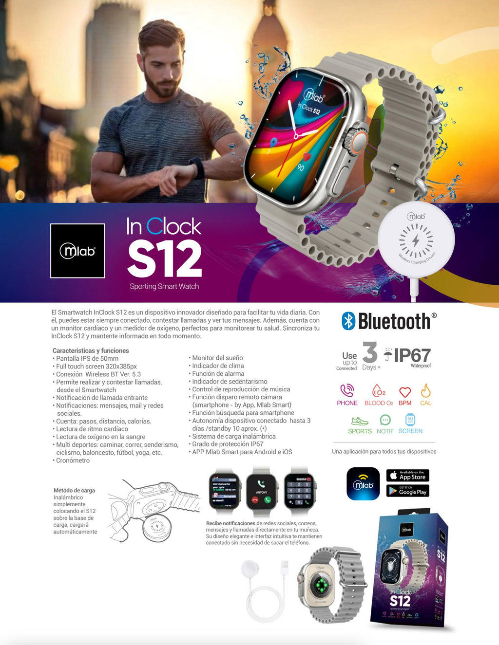 9402 – Smartwatch InClock S12 Sporting Smart Watch