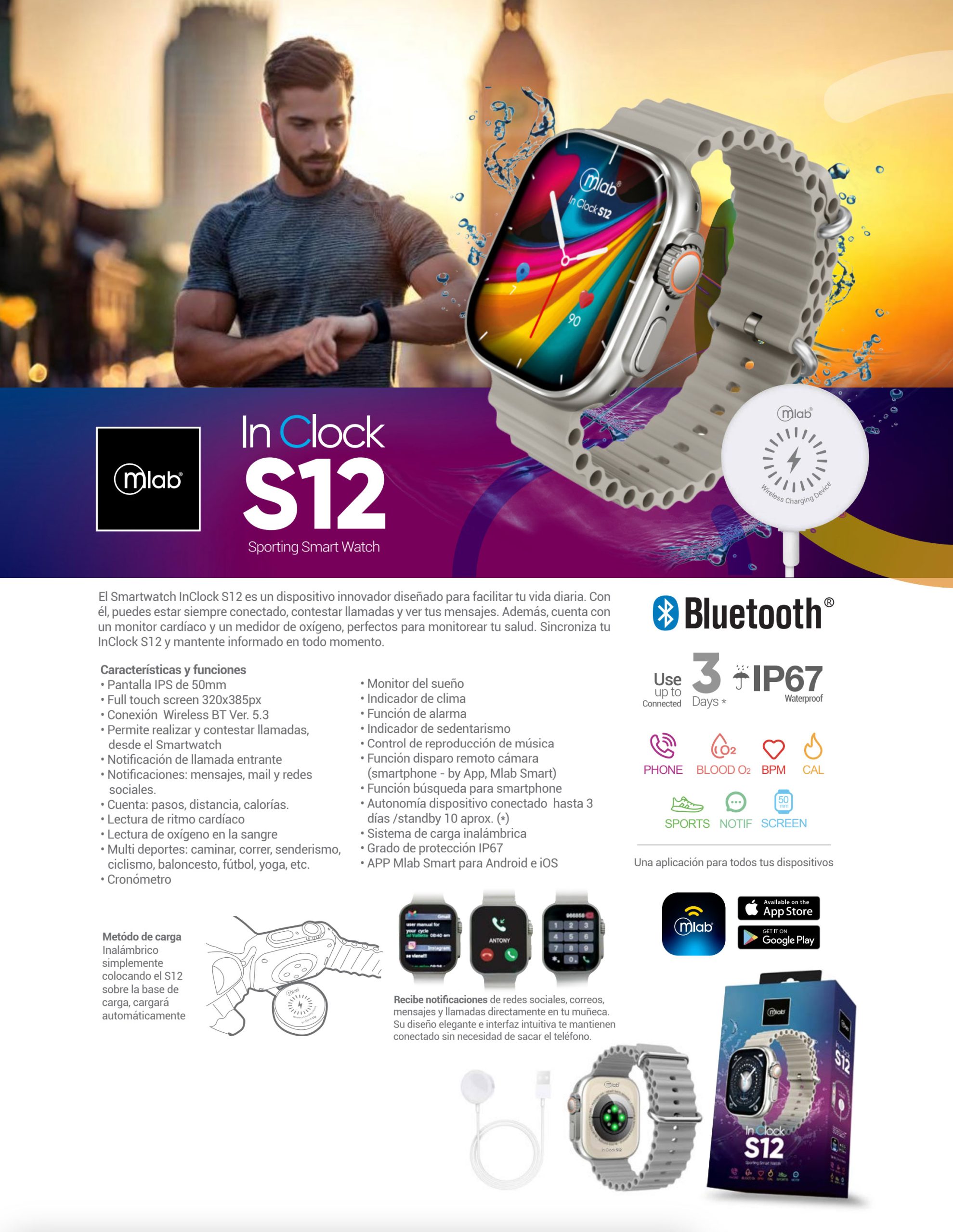 9402 – Smartwatch InClock S12 Sporting Smart Watch