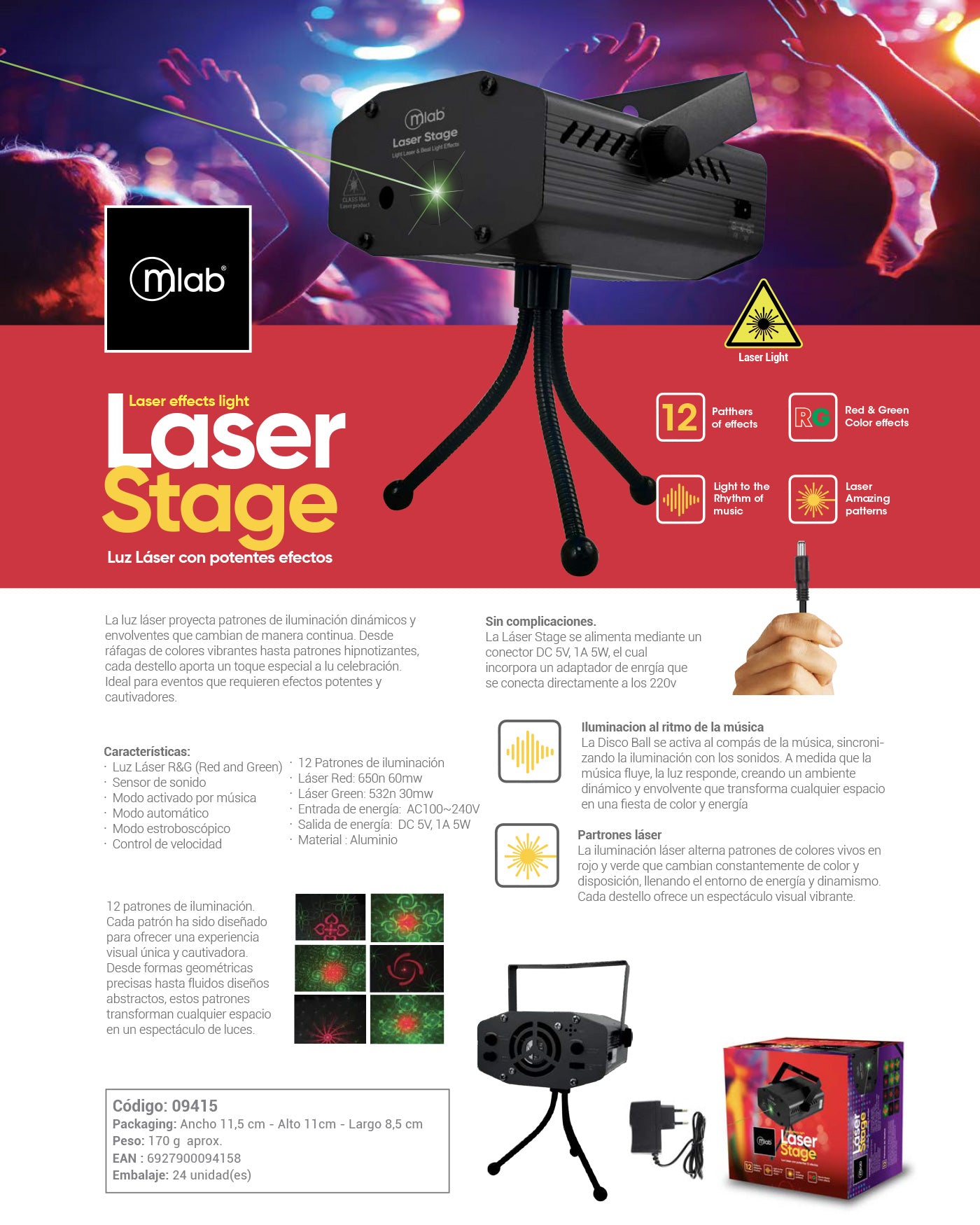 9415 – Laser Stage Laser effects light