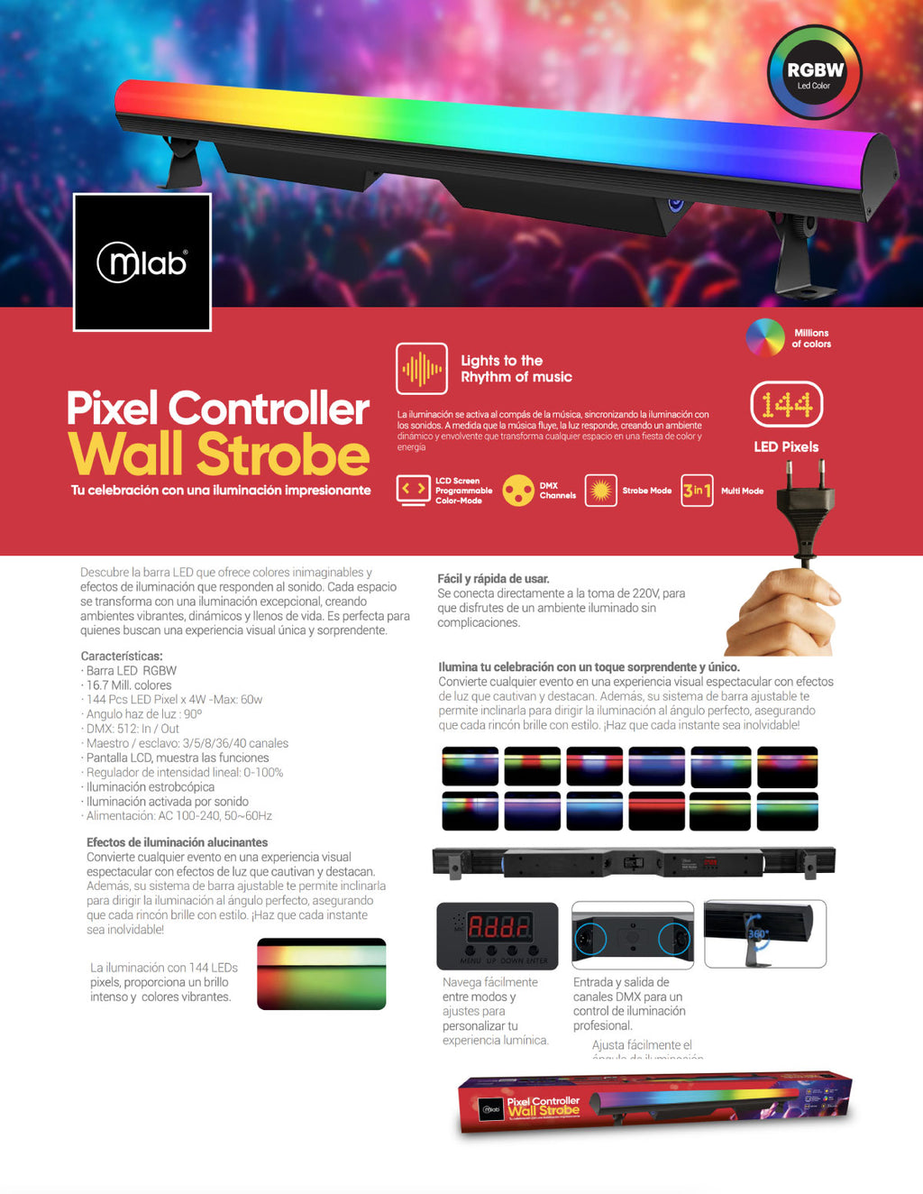 9424 – Luces Pixel Controller Wall Strobe